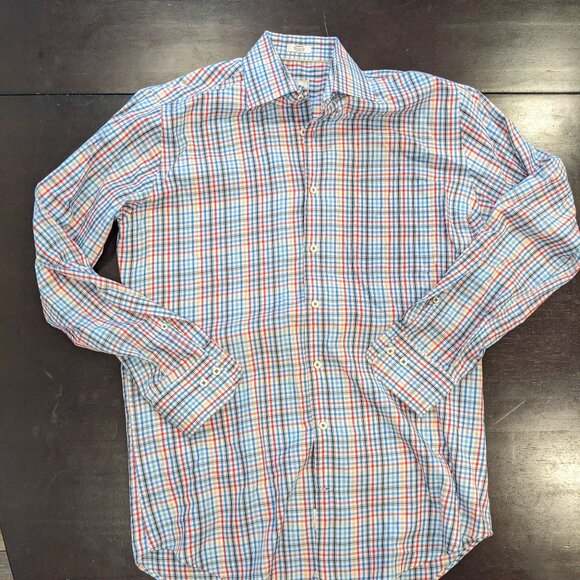 Peter Millar Dress Shirt 100% Cotton Medium - Picture 1 of 3